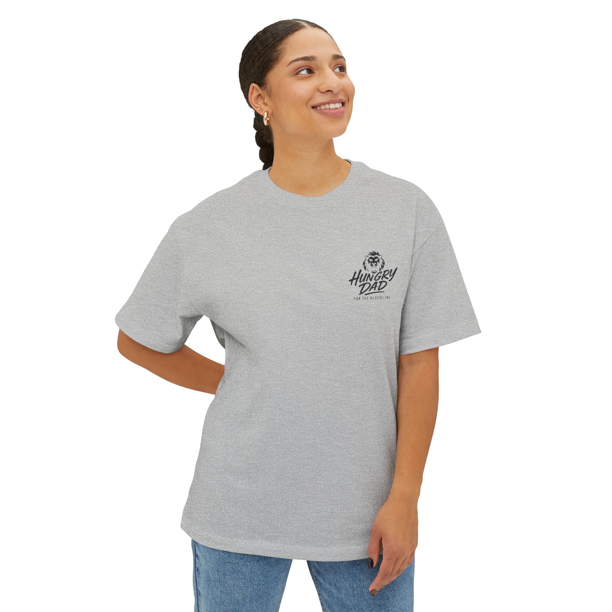 Oversized Boxy Tee - Stay Hungry, Raise Kings