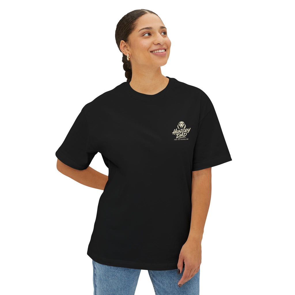Oversized Boxy Tee - Stay Hungry Raise Kings