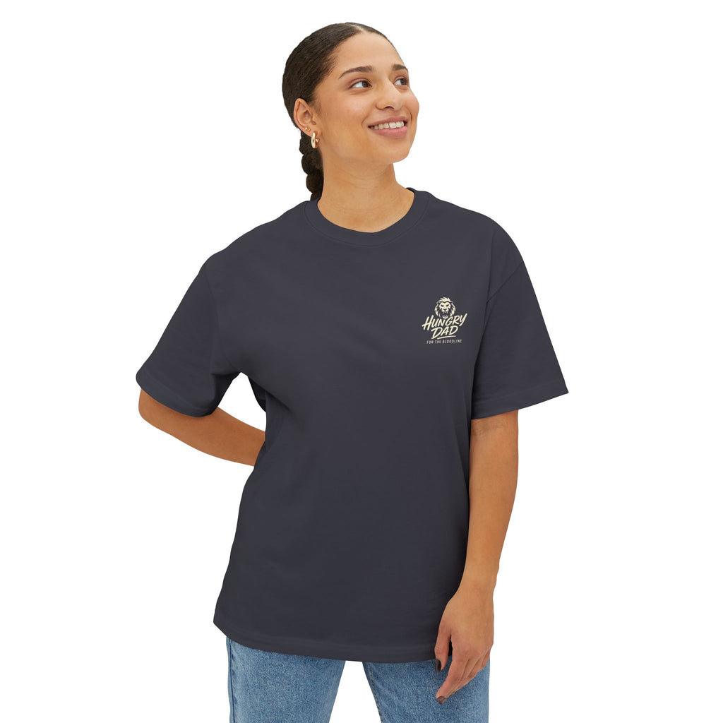 Oversized Boxy Tee - Stay Hungry Raise Kings
